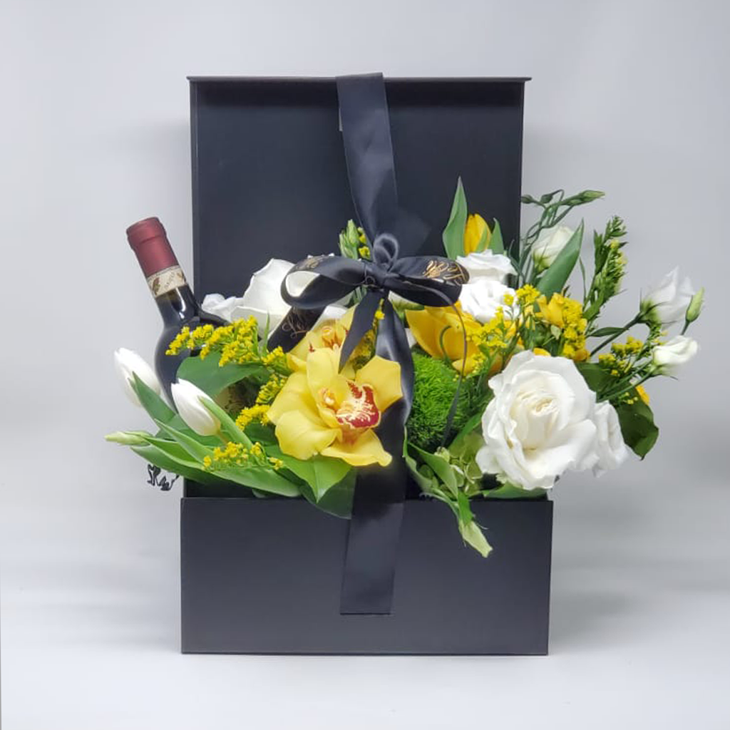 Black Flower Basket – Lelili Fleurs